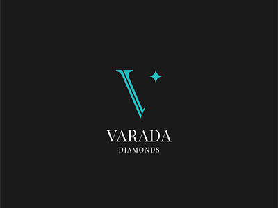 Varada Diamonds branding design flat logo vector