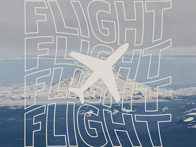 Flight design graphic design typography