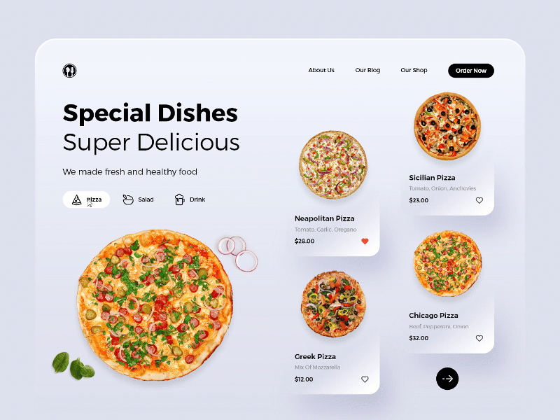 Food Landing Page