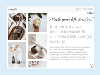 Simple - website design design ui web design