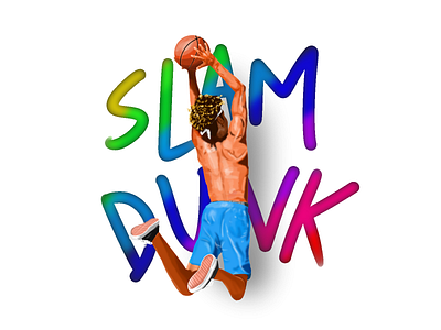 Slam Dunk basketball colorful illustraion man medibang slam dunk sport