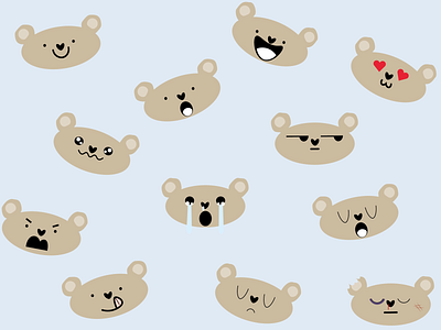 Koala Emojis emojis graphic design illustration koala stickers