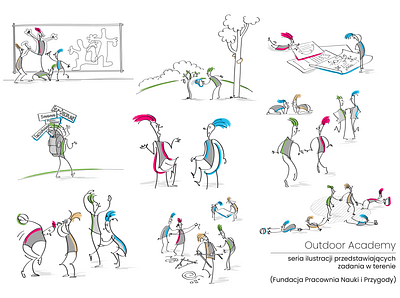 illustration - stick figures character design illustration stick figures