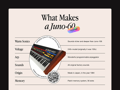 Roland Juno-60 Product Page Pt.3