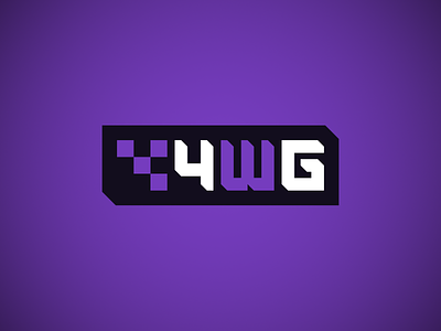 4WG branding font lettering logo logo design