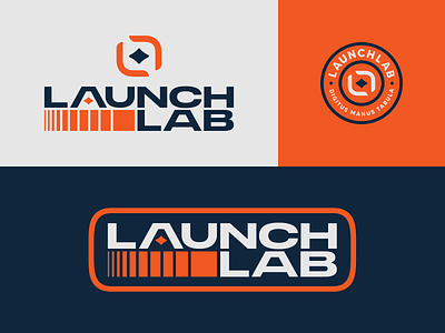 Launch Lab branding design fingerboard icon lab launch logo