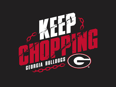 Keep Chopping apparel bulldogs design georgia graphic tshirt