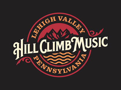 Hill Climb Music apparel band design graphics lehigh valley tshirt