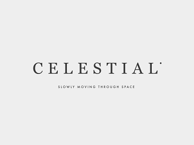 Celestial celestial clean logo magazine minimal space typography