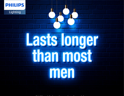Philips Lights: Long Lasting Shine branding design graphic design