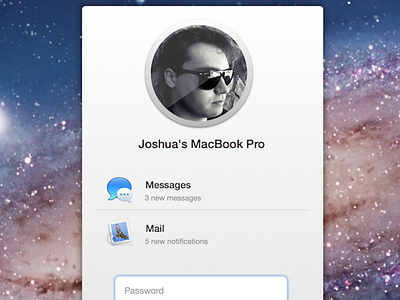 Lock Screen Notifications – OS X concept lock screen mac mavericks notifications os x