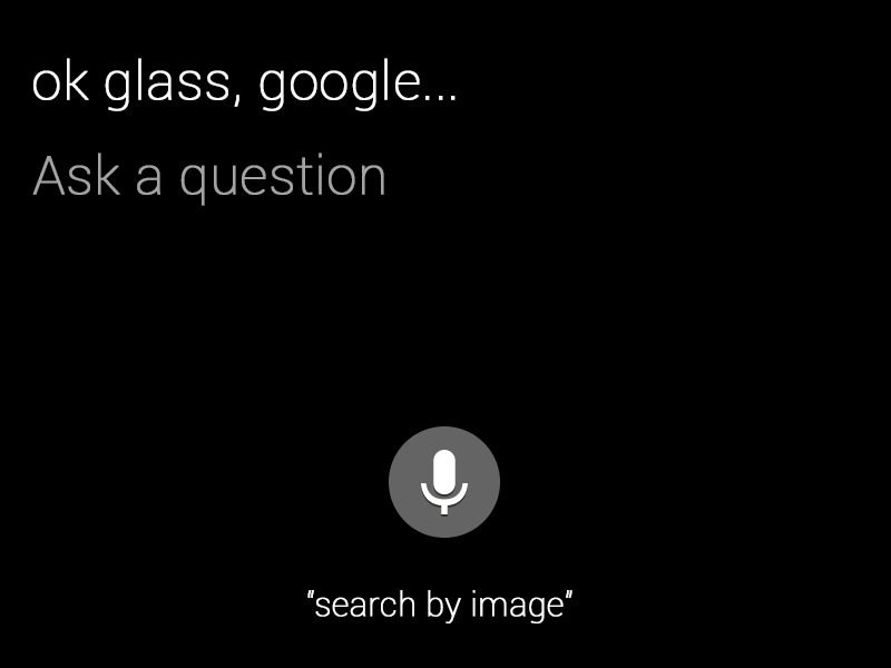 Google Glass - Search by Image app concept glass google google glass image search