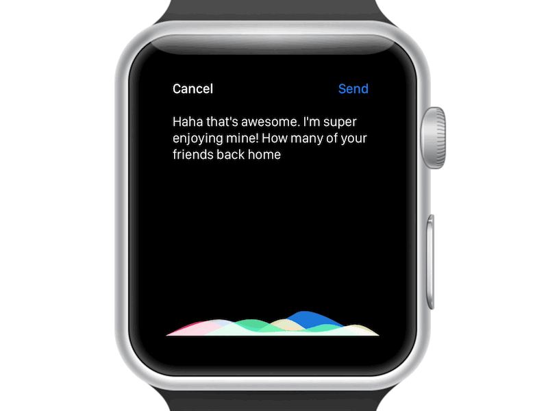 Force Touch to Undo Dictation (Apple Watch) apple concept dictation force framer prototype touch undo watch