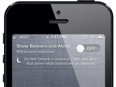 Show Banners and Alerts vs. Do Not Disturb (iOS)