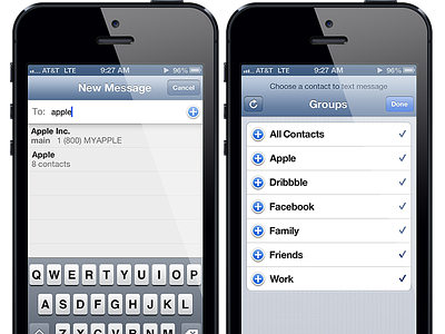 Add Groups to Messages – iOS