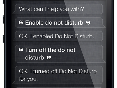Toggle Do Not Disturb with Siri