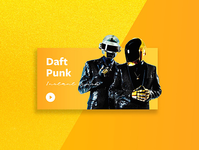 Instant Crush by Daft Punk color palette music music app music player musician play song songs typography