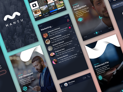 Mantu App / Private Screens chat communication messages startup userinterface uxui