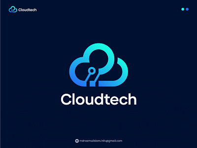 Cloudtech | Cloud and Tech concept logo Design