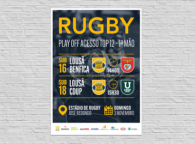 Rugby Poster poster poster art poster design rugby sports sports design