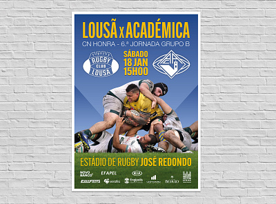 Rugby Poster graphicdesign poster poster design rugby sports design