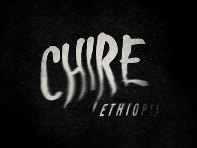 Chire branding brush chire coffee custom design ethiopia type