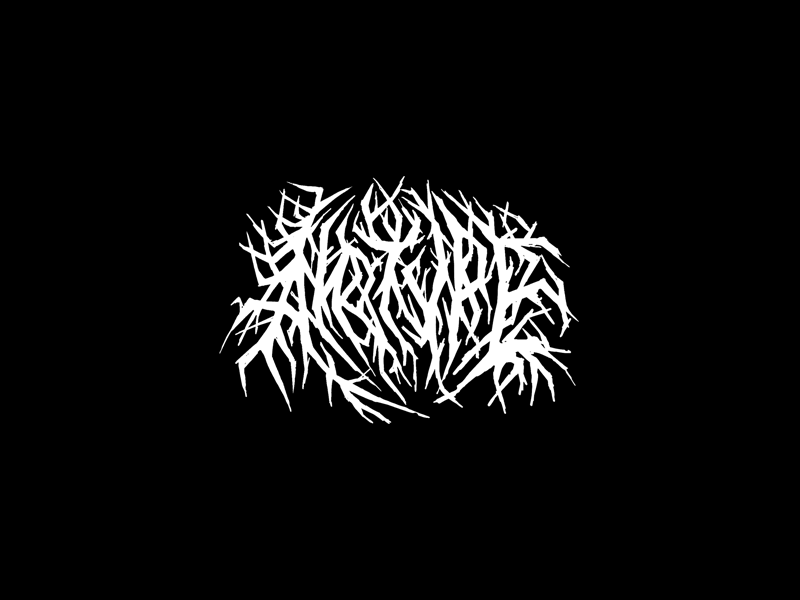 Airtype Metal animation black brutal death design logo metal