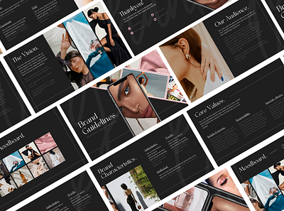 Canva Brand Guideline Template | For Beauty and Fashion Brands beauty beauty template brand book brand guideline brand guidelines brand identity brand kit brand style guide branding branding kit branding template canva design fashion fashion template guideline template illustration logo logo guideline presentation