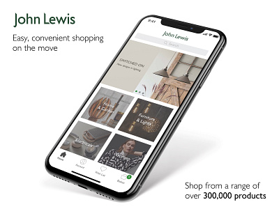 John Lewis App app deisgn banner john lewis uidesign visual designer