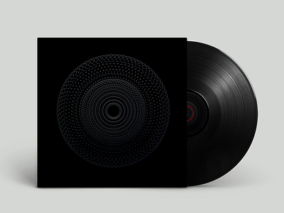 Vinyl Cover 3d album albumcover black branding electronic minimal music red vinyl cover
