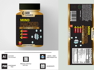 ATTRACTIVE SUPPLEMENT LABELS