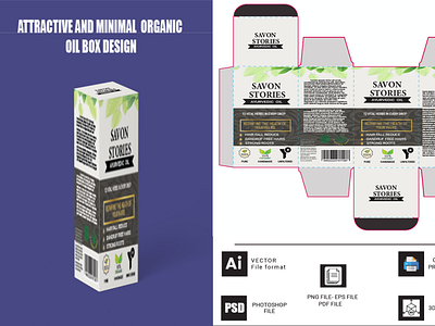 MINIMALIST BOX DESIGN box design graphic design label design minimalist box design oil box design product packaging unique box design