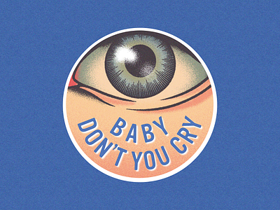 Jinji design eyes illustration merch sticker vector