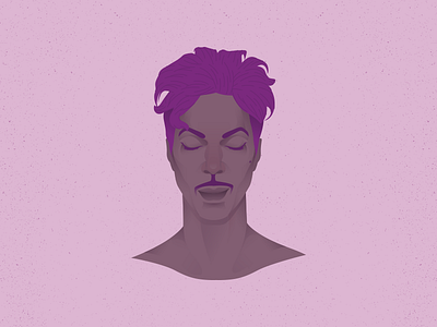 let's go crazy, let's get nuts design face illustration musician prince purple vector