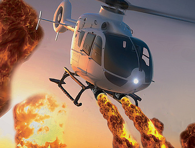 FlameCopter adobe graphic design movie movieposter poster posterdesign