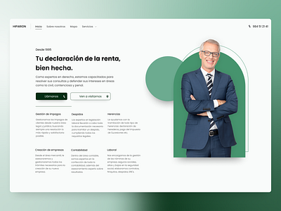 Web site design: Tax Advisory Landing Page figma finance landing page tax adivory