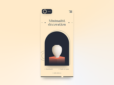 Web site mobile design: Minimalist Decoration Landing Page decoration figma furniture landing page mobile mobile landing page