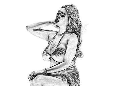 Beautiful Woman Sketch draw graphic design illustration sketch