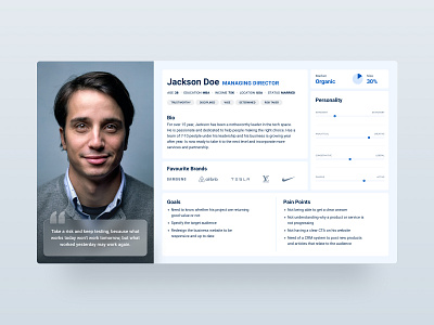 Free User Persona Template - Figma art direction branding agency concept discovery figma meeting persona presentation profile research strategy template user user experience