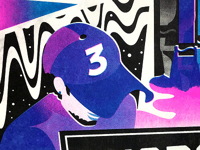 Chance The Rapper chance the rapper poster risograph