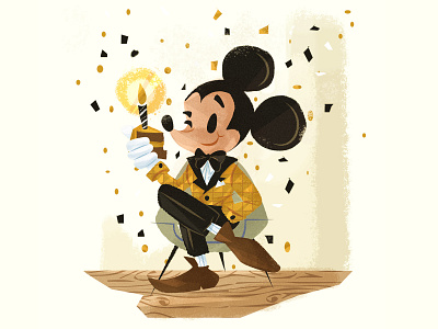 Mickey's 90th Birthday disney disney art illustration mickey mickey mouse