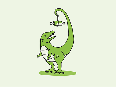 Hungry-Saurus dino dinosaur dinosaurs extinct green happy meat rex t rex tail way back