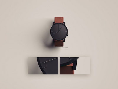 Hybrid Watch 3d design low polygon watch