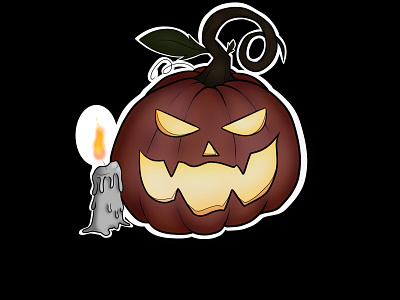 Jack-o-lantern graphic design