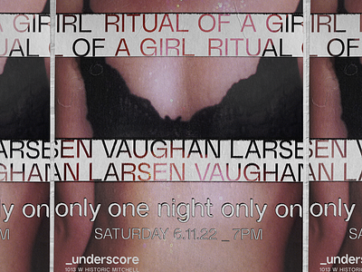 PREVIEW - Ritual of a Girl, Vaughan Larsen branding design poster