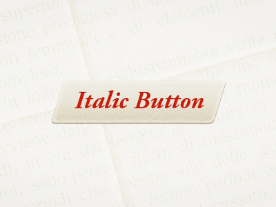 Italic button - GUI pun button cursive gui italic pun