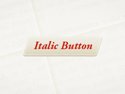 Italic button - GUI pun