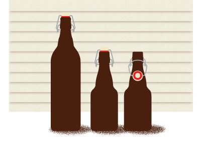 Some bottles beer bottle brown