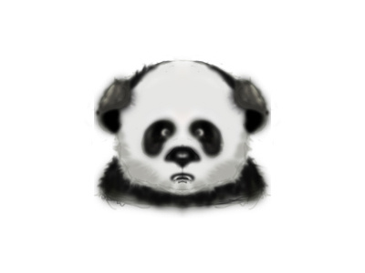 Sad panda icon sketch brush icon panda photoshop sketch