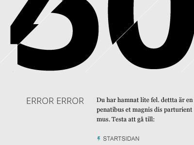 Error 404 500 error minimal thin web